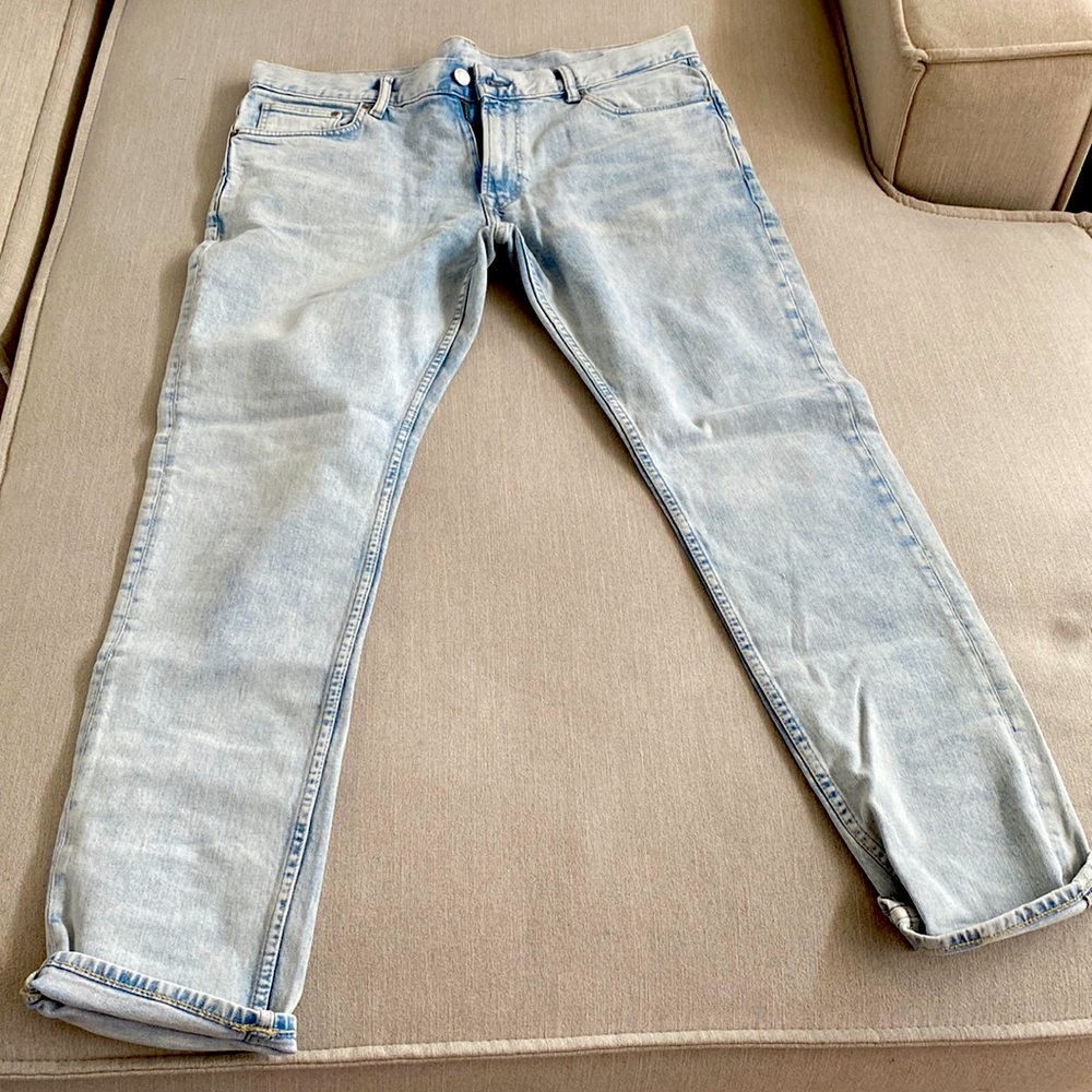 Mens skinny Jean light blue